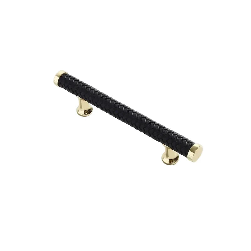 Nordic Leather Cabinet Handles Drawer Pulls for Wardrobe and Furniture by Bowlift