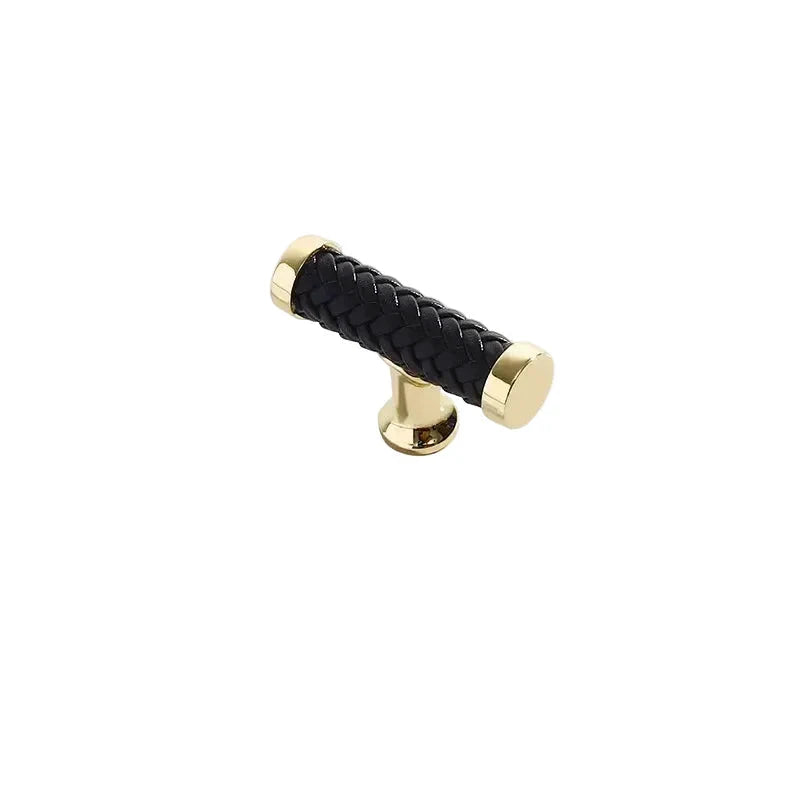 Nordic Leather Cabinet Handles Drawer Pulls for Wardrobe and Furniture by Bowlift