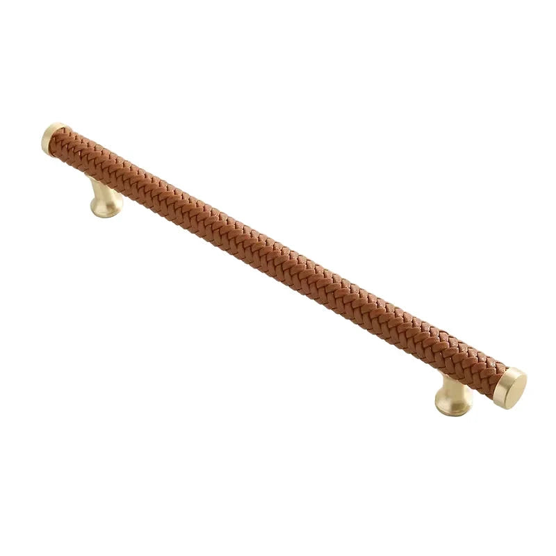 Nordic Leather Cabinet Handles Drawer Pulls for Wardrobe and Furniture by Bowlift