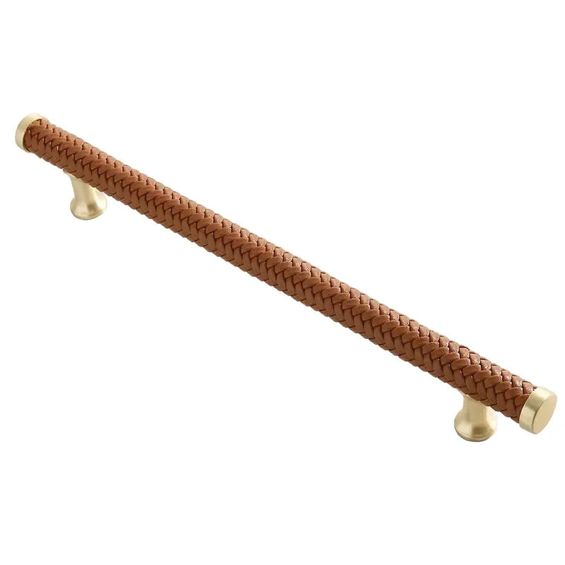 Nordic Leather Cabinet Handles Drawer Pulls for Wardrobe and Furniture by Bowlift
