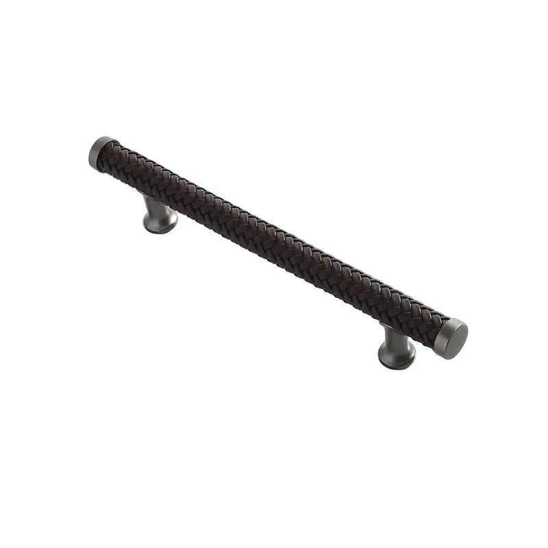 Nordic Leather Cabinet Handles Drawer Pulls for Wardrobe and Furniture by Bowlift