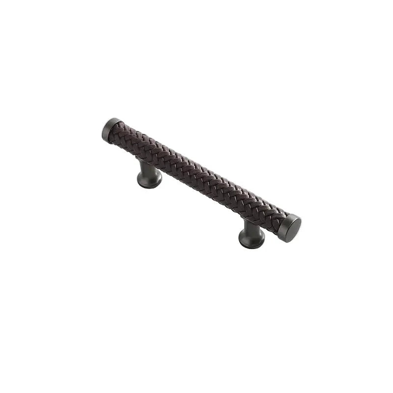 Nordic Leather Cabinet Handles Drawer Pulls for Wardrobe and Furniture by Bowlift