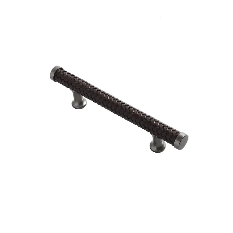 Nordic Leather Cabinet Handles Drawer Pulls for Wardrobe and Furniture by Bowlift