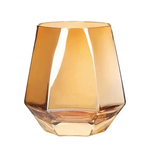Nordic Prismatic Glass Carafe with Wooden Lid by Bowlift