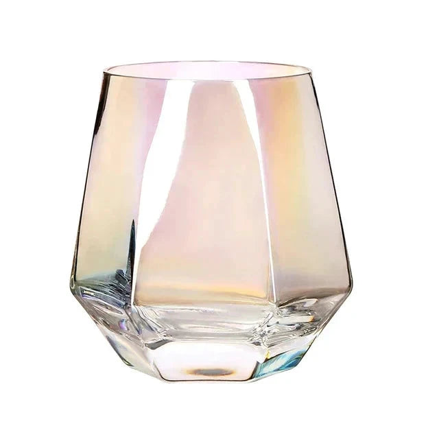 Nordic Prismatic Glass Carafe with Wooden Lid by Bowlift