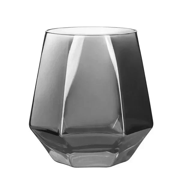 Nordic Prismatic Glass Carafe with Wooden Lid by Bowlift