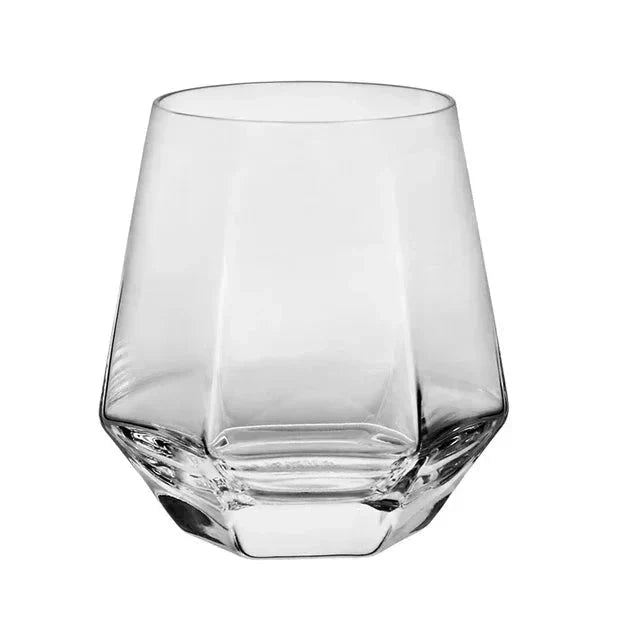 Nordic Prismatic Glass Carafe with Wooden Lid by Bowlift