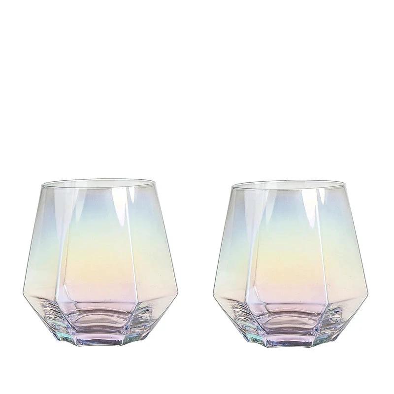 Nordic Prismatic Water Pots Glass Carafe Wooden Lid Decanter Glass by Bowlift