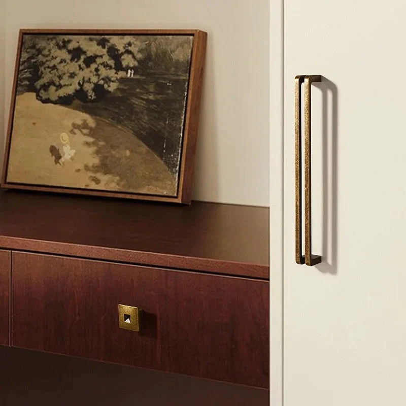 Nordic Vintage Bronze Cabinet Handle Furniture Hardware Drawer Cabinet by Bowlift