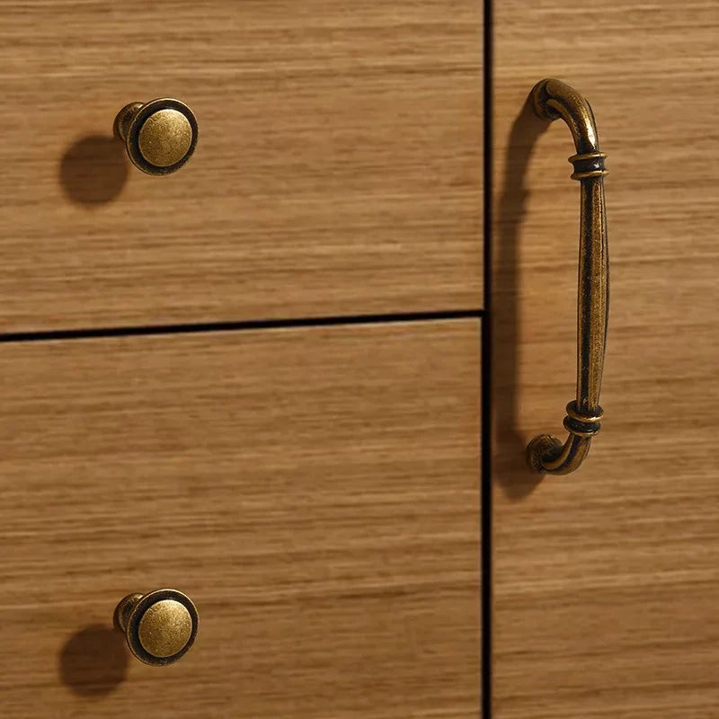 Nordic Vintage Bronze Cabinet Handle Furniture Hardware Drawer Cabinet by Bowlift