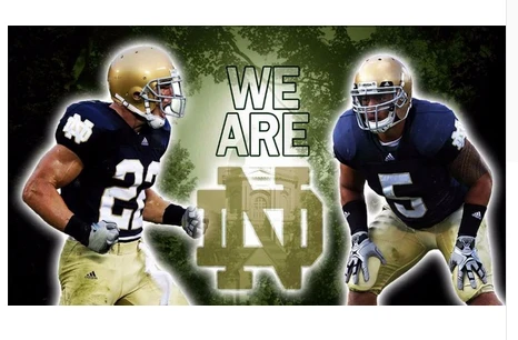 Notre Dame Fighting Irish flag 100% Polyester 3x5ft NCAA The University of Notre Dame Banner by flagsshop