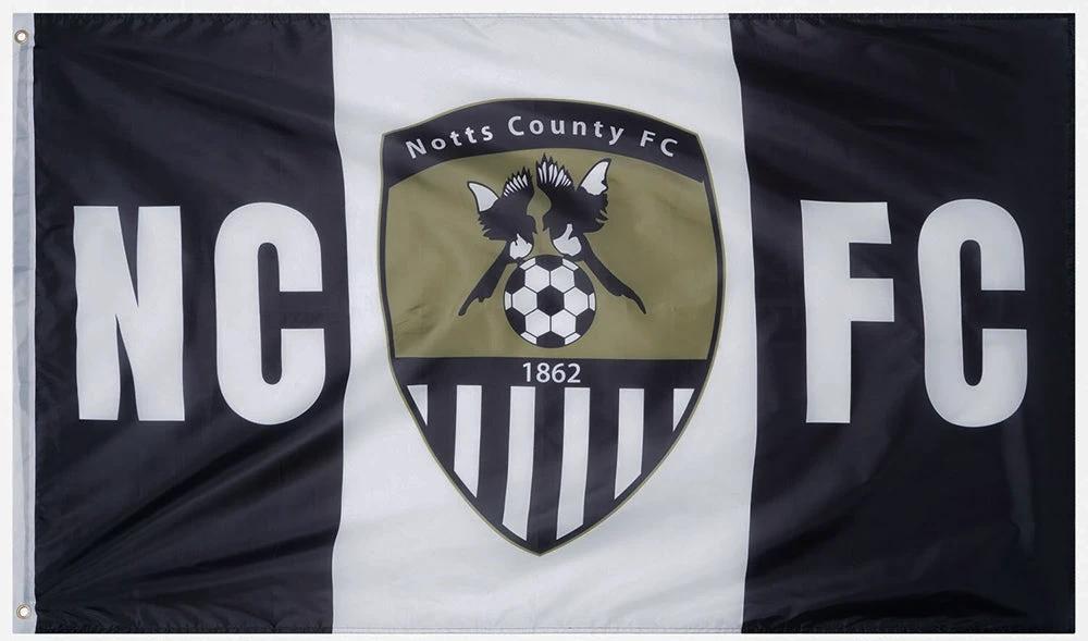 Notts County Football Club Flag -3x5 ft NCFC Fans Banner -100% polyester by flagsshop
