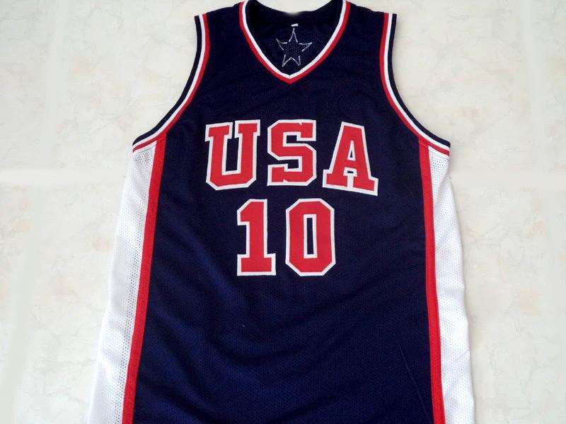 Kevin Garnett Jersey #10 Team USA New Basketball Navy Blue by My store basketball