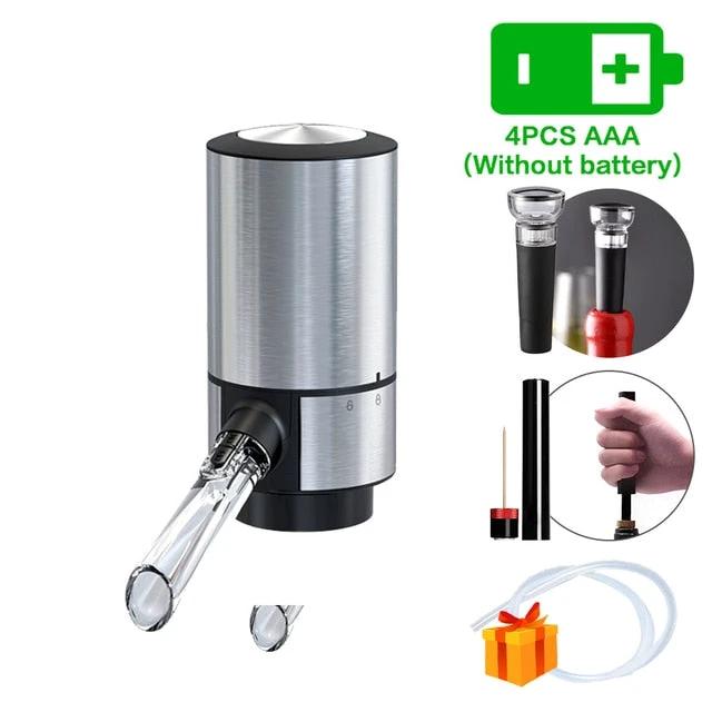 One Touch Electric Wine Aerator And Dispenser Quick Sobering Decanter by Bowlift