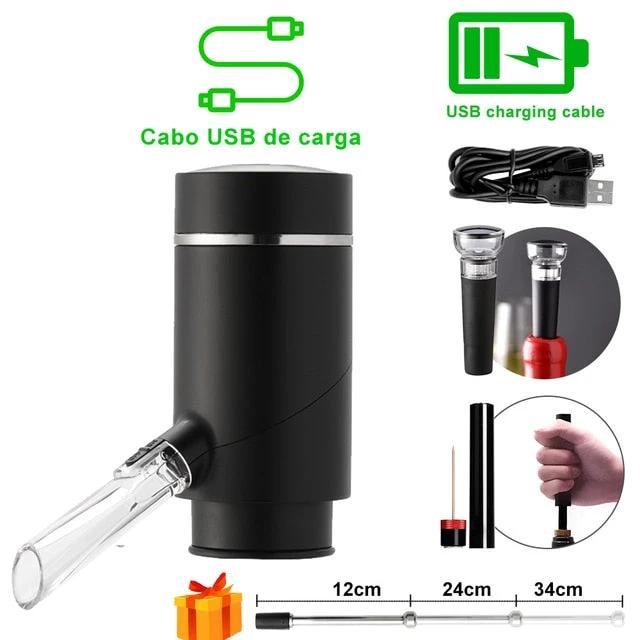 One Touch Electric Wine Aerator And Dispenser Quick Sobering Decanter by Bowlift