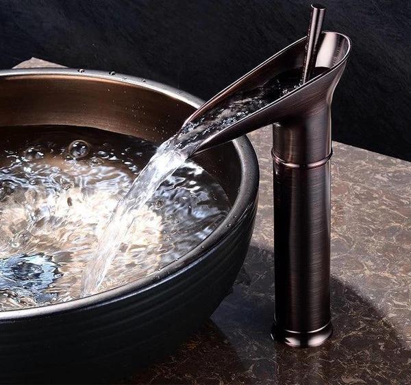AquaCascade waterfall faucet for the sink Bowlift by Bowlift
