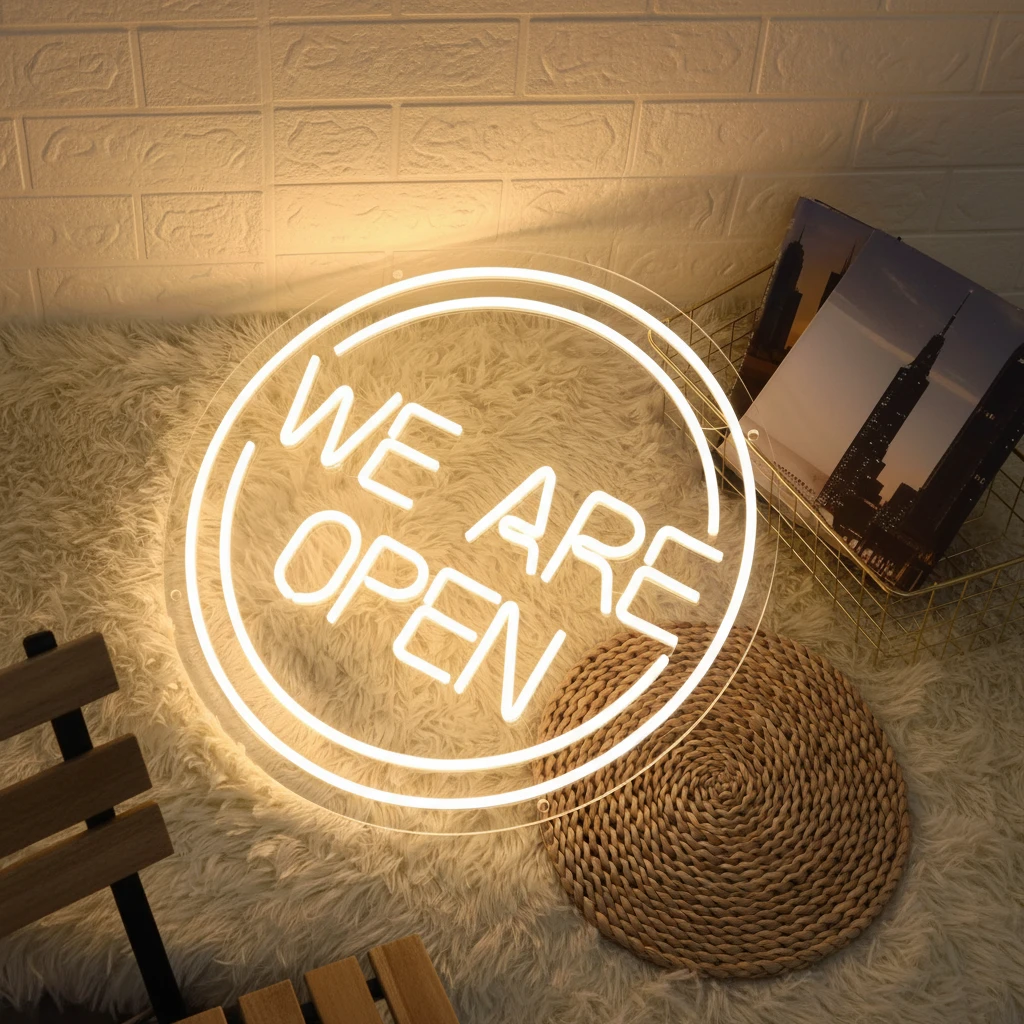We Are Open Neon Sign Shop&Bar Open Led Sign by Neonchics