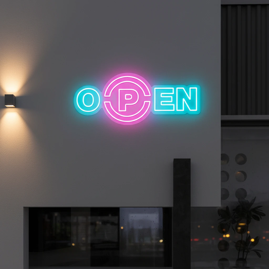 Acrylic Led Open Neon Sign Shop Decor Sign by Neonchics