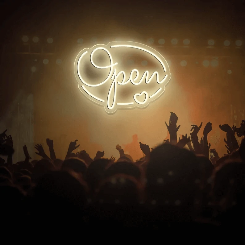 Open Neon Sign for Business Led Neon Sign by Neonchics