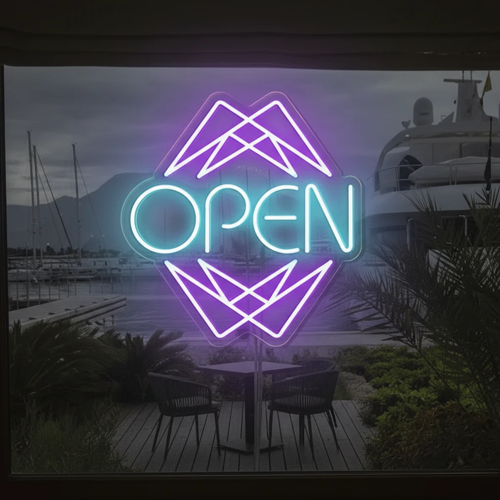 Neon LED Open Sign for Business Shop Decor by Neonchics