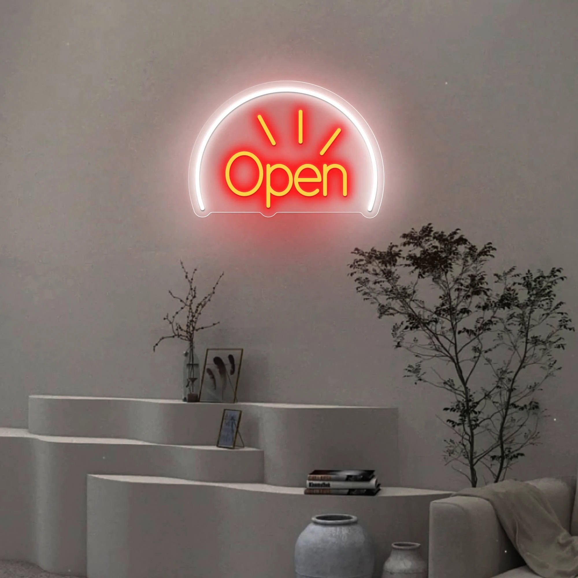 Open Neon Sign Shop&Bar Open Led Sign by Neonchics
