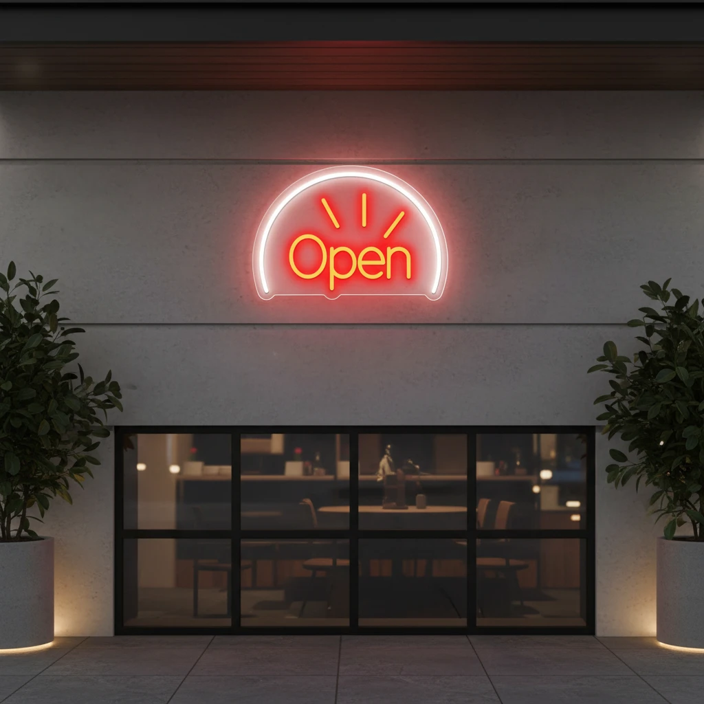 Open Neon Sign Shop&Bar Open Led Sign by Neonchics