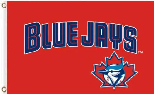oronto Blue Jays Logo Flag 3X5Ft Banner USA Polyester with Brass Grommets by flagsjustdoit