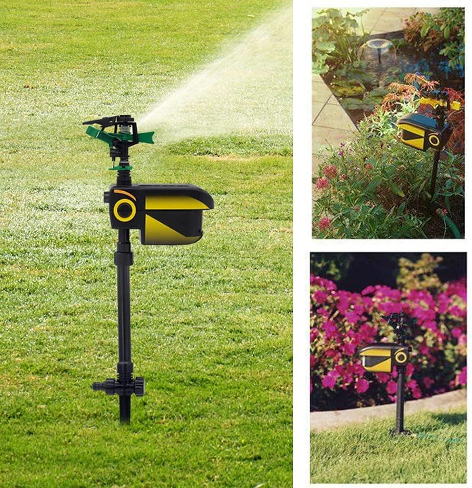Automatic Motion-Activated Animal Repellent Garden Sprinkler - Animal Sensor Outdoor Lawn Yard Water Sprinkler by BowLift