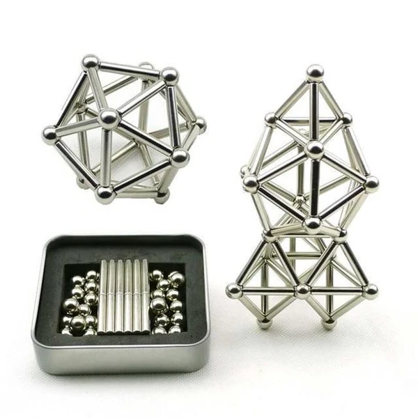 Magnetic rods & balls for innovative toy constructions by BowLift