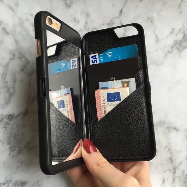 Lily - The Luxury Makeup Mirror/Wallet Case for iPhone by Bowlift