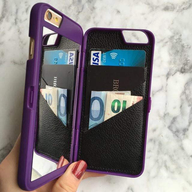 Lily - The Luxury Makeup Mirror/Wallet Case for iPhone by Bowlift