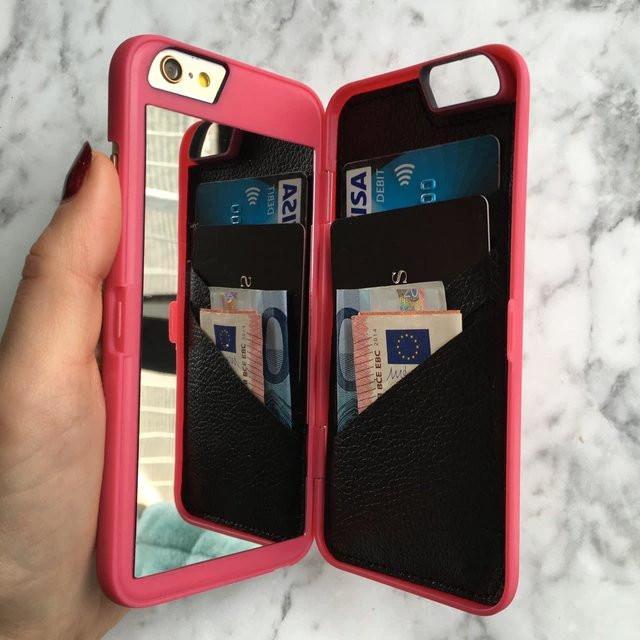 Lily - The Luxury Makeup Mirror/Wallet Case for iPhone by Bowlift