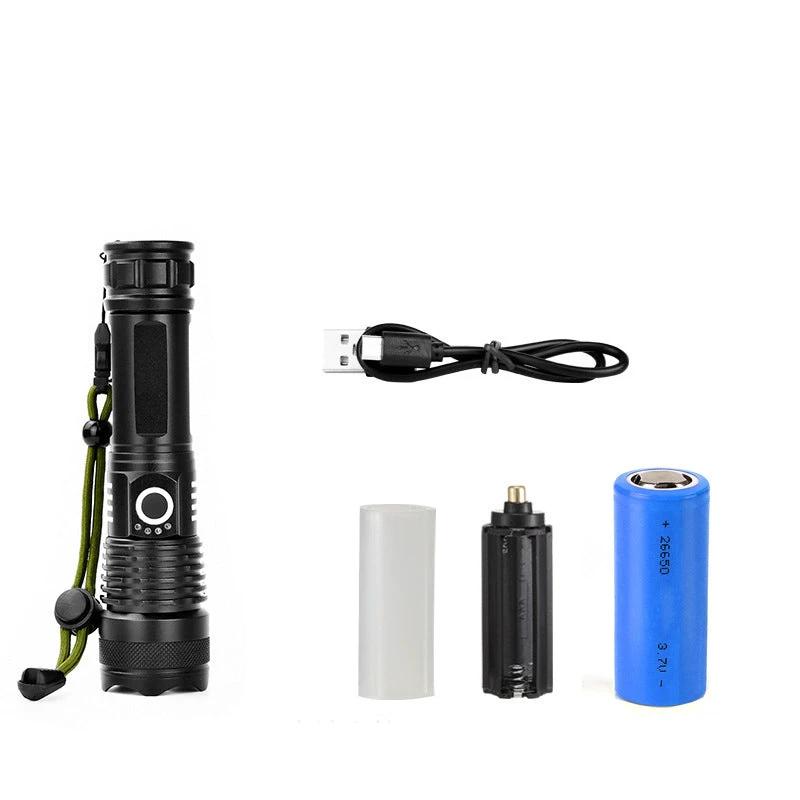Tactical rechargeable laser LED flashlight by Bowlift