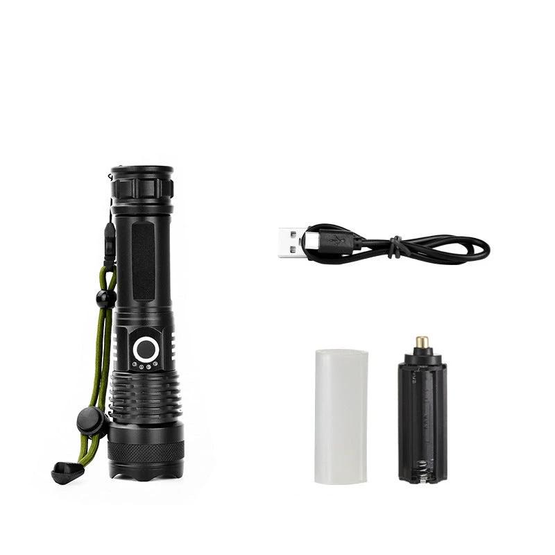 Tactical rechargeable laser LED flashlight by Bowlift