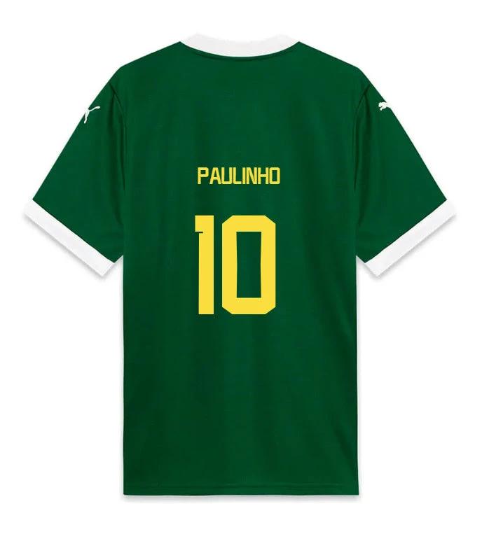 Palmeiras PAULINHO 10 Home 2025-26 Jersey – Green by Soccer Jersey