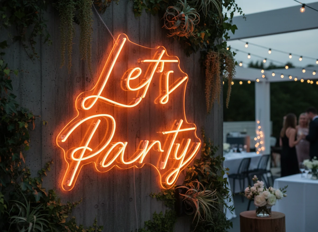 Let's Party Neon Sign Design Party Neon Sign by Neonchics