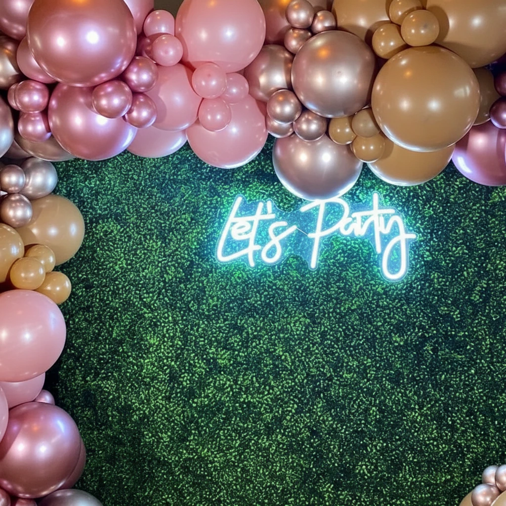 Let's Party Neon Sign for Event Party Decor by Neonchics