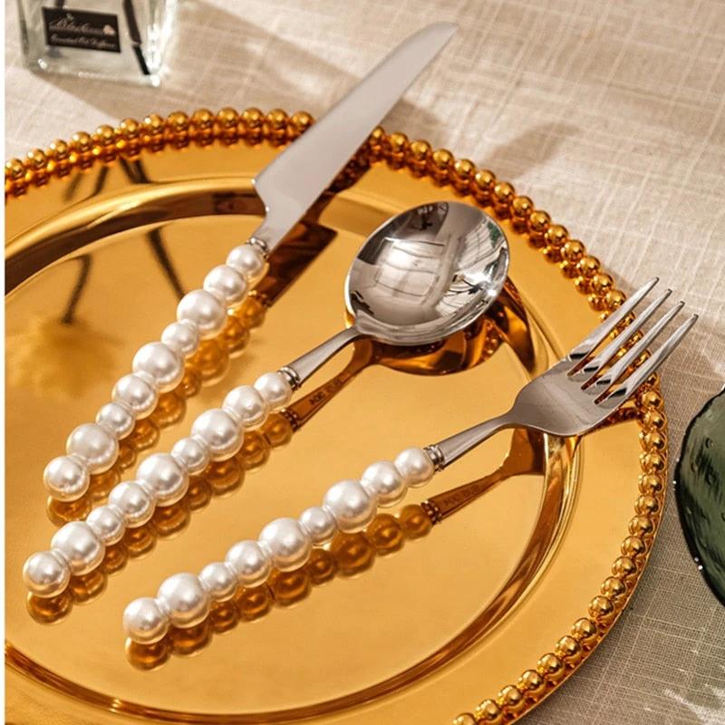 Pearl Cutlery Set Stainless Steel Creativity Flatware Cutlery Set by Bowlift