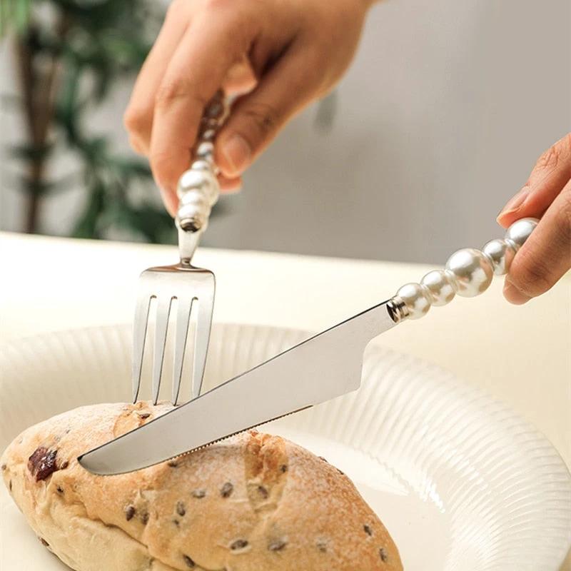Pearl Cutlery Set Stainless Steel Creativity Flatware Cutlery Set by Bowlift