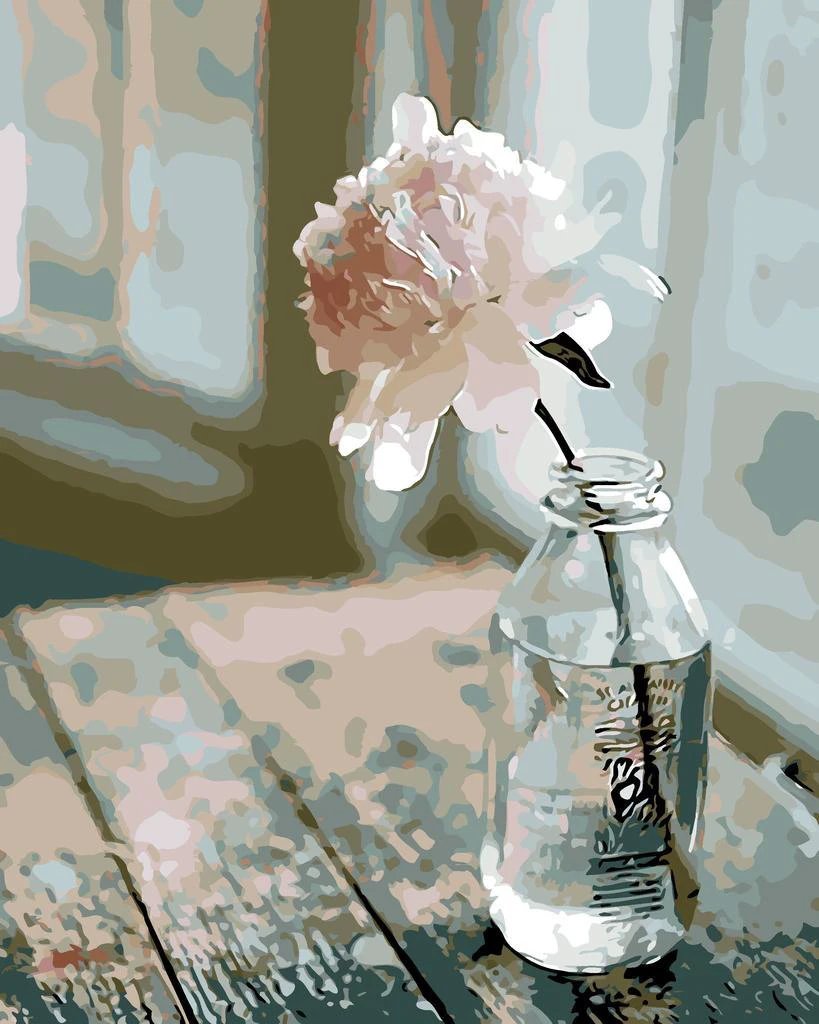 Lonely Peonie - Van-Go Paint-By-Number Kit by Bowlift