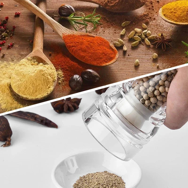 Pepper Grinder Acrylic Salt and Pepper Shakers Adjustable Coarseness by Bowlift