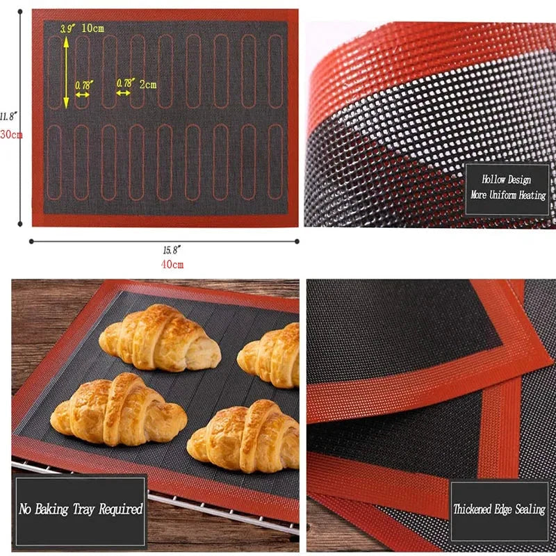 Perforated Silicone Baking Mat Non-Stick Oven Sheet Liner Baking Tools by Bowlift