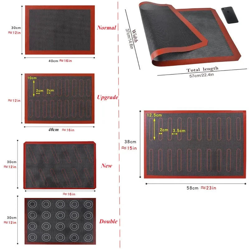 Perforated Silicone Baking Mat Non-Stick Oven Sheet Liner Baking Tools by Bowlift