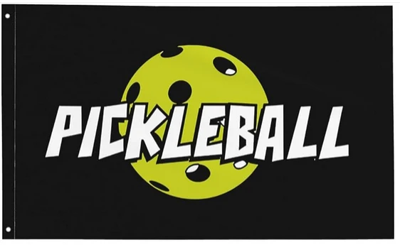 Pickleball Flags - 3x5 FT Banner-100% polyester-2 Metal Grommets by flagsshop
