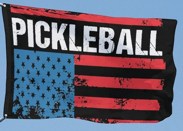 Pickleball Flags - 3x5 FT Banner-100% polyester-2 Metal Grommets by flagsshop