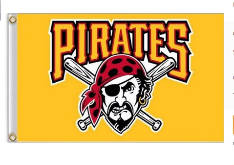 Pittsburgh Pirates Flag-3x5FT Banner-100% polyester by flagsshop