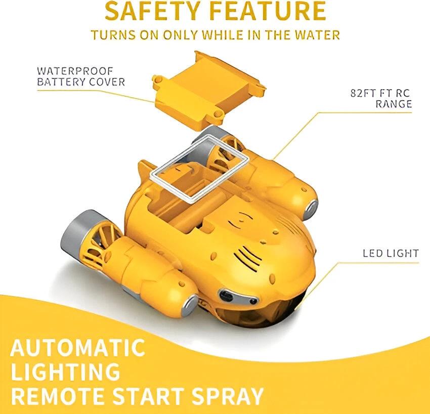 AquaRacer | Exciting water adventure - RC motorboat with lighting and spray function by BowLift