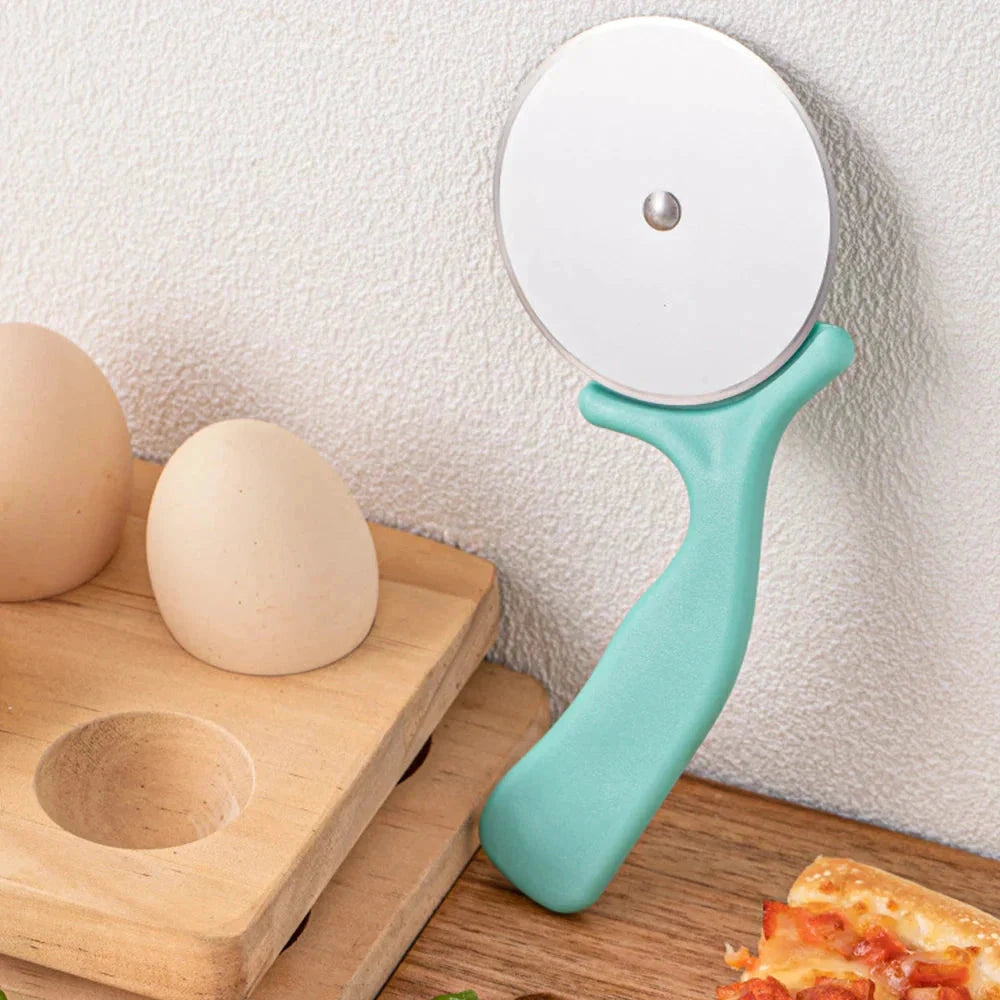 Pizza Cutter Circular Stainless Steel Pizza Wheel Cutter Cake Maker by Bowlift