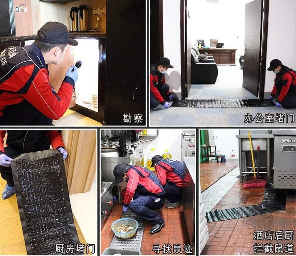 4 Pieces Anti-Rat Large Large Sticky Trap for Rodents Moles Mouse Trap Rat Mouse Trap Black Invisible Mouse Glue Trap - 4 Pieces by Bowlift