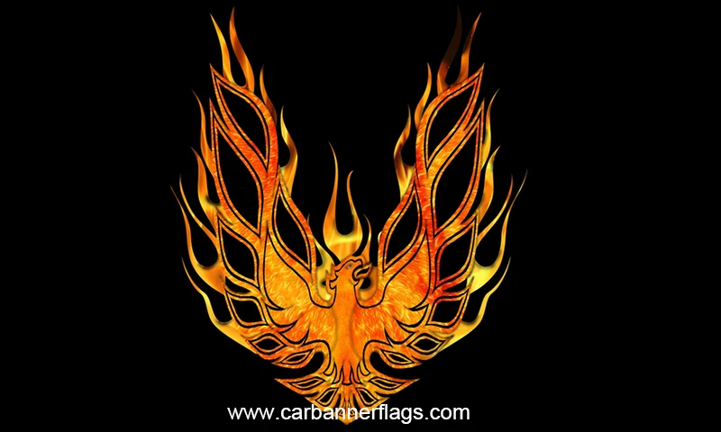 Pontiac Trans AM Firebird Flag-3x5ft Banner-100% polyester-black-red by flagsshop